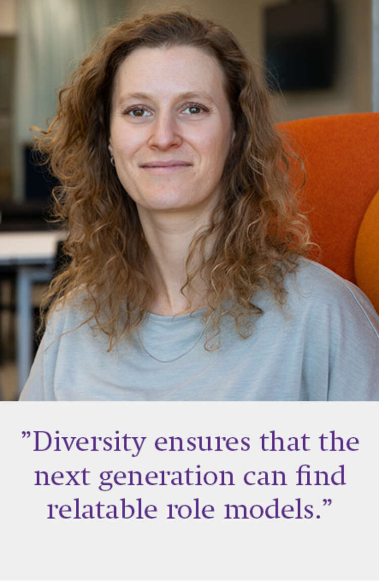 Madalena Pinto, a postdoc in the group of Prof. Alex Schier, on the Women in Science Day.